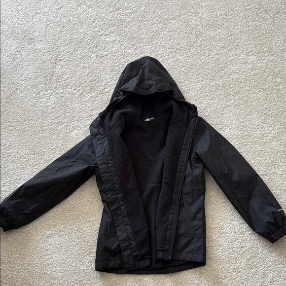 The North Face Black Raincoat with Hood - Picture 2 of 2
